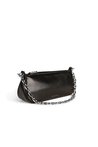 the lexi sling bag, dylan kain, shoulder bag, black shoulder bag, black leather bag, going out black bag