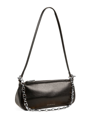 the lexi sling bag, dylan kain, shoulder bag, black shoulder bag, black leather bag, going out black bag