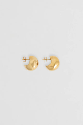 figure hoops, nina gordan, gold jewellery, gold hoops, gold thick hoops, fine jewellery