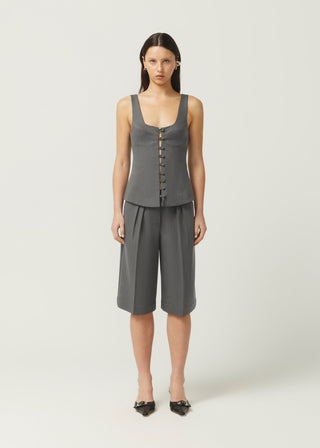 Tailored Vest, Slate