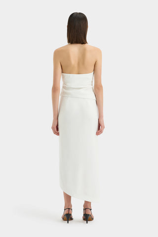 Dorian Ruched Skirt, Ivory