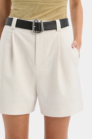 Laredo Tailored Short, Light Ecru