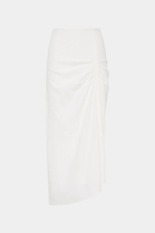 Dorian Ruched Skirt, Ivory