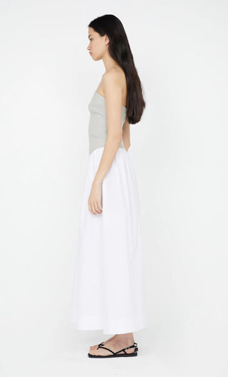 caro maxi dress, bec and bridge, bec and bridge australia, maxi dresses, day time dress, strapless dress, two toned maxi dress, strapless flowy maxi dress