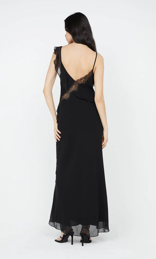 knox maxi dress, bec and bridge, bec and bridge australia, black maxi dress, black lace maxi dress, thin strap black maxi dress, loose fitting black dress, weding dresses